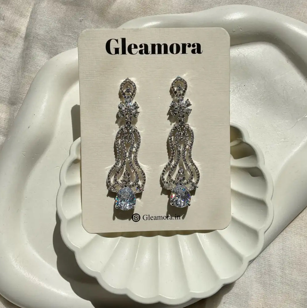 AD stoned earrings