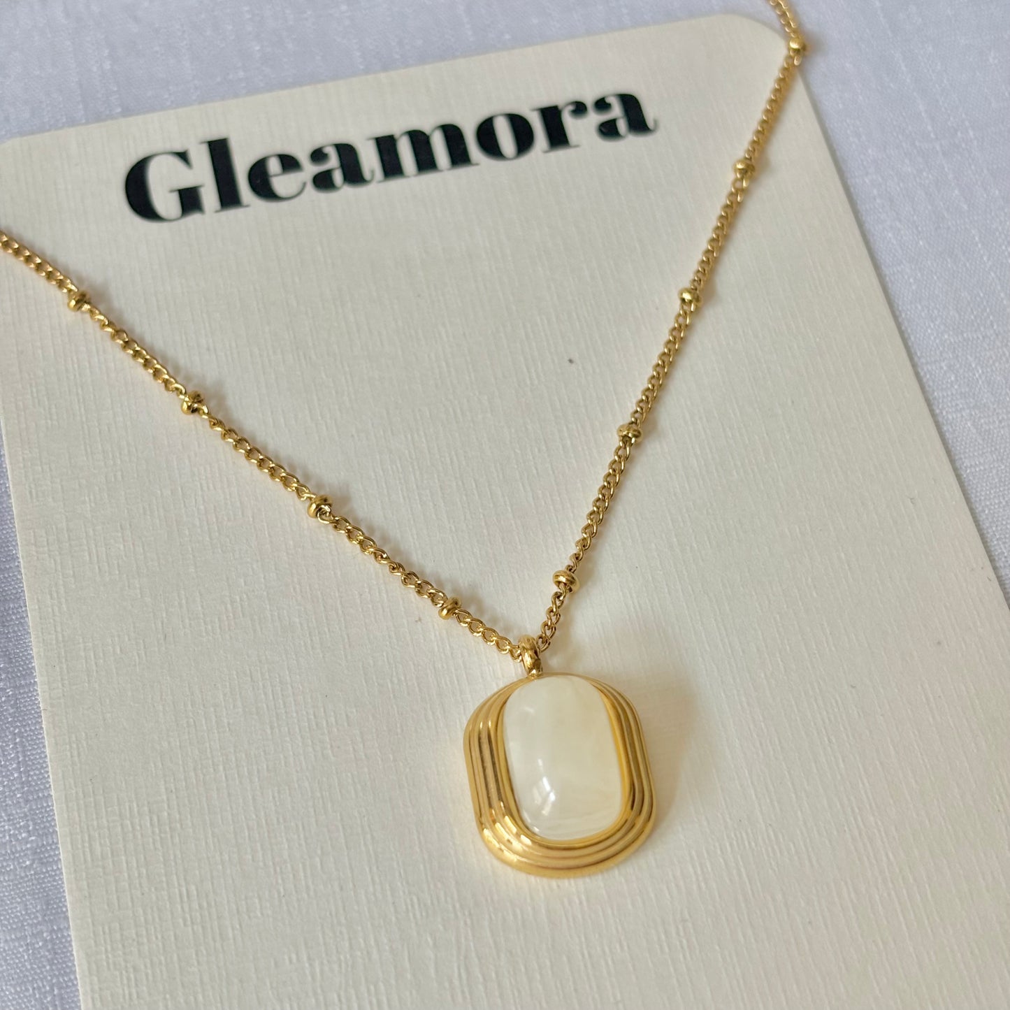 Moonstone necklace