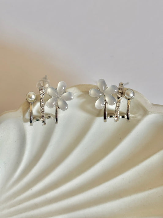 Pearl flower Earrings