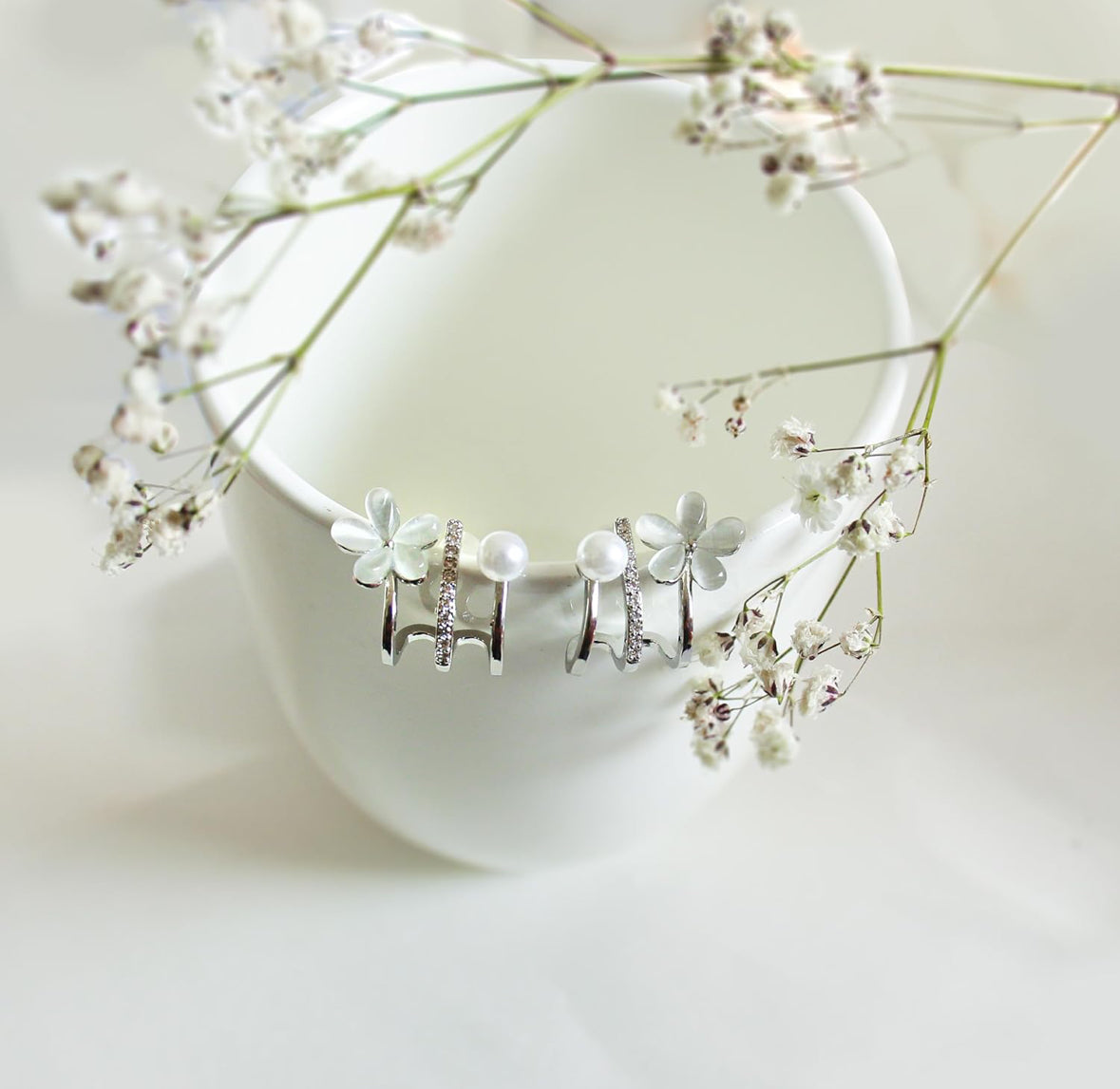Pearl flower Earrings
