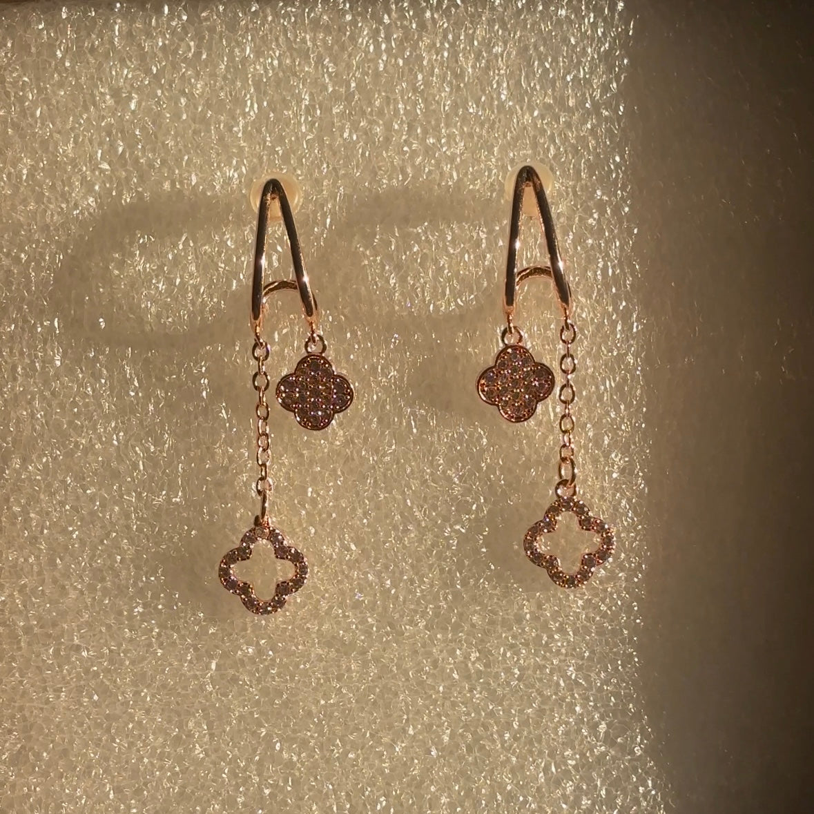Anti-tarnish Korean statement earrings for women by Gleamora