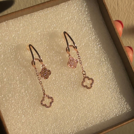 Anti-tarnish Korean statement earrings for women by Gleamora