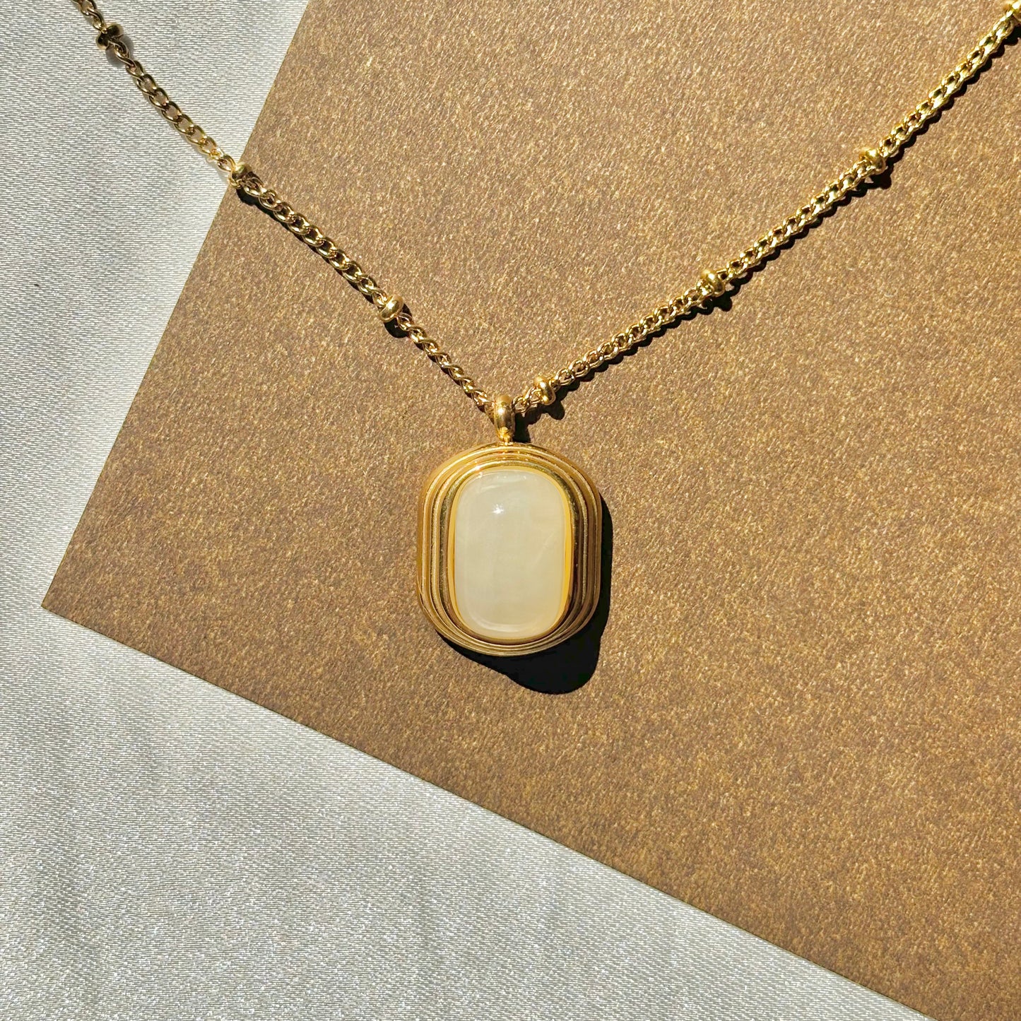 Moonstone necklace
