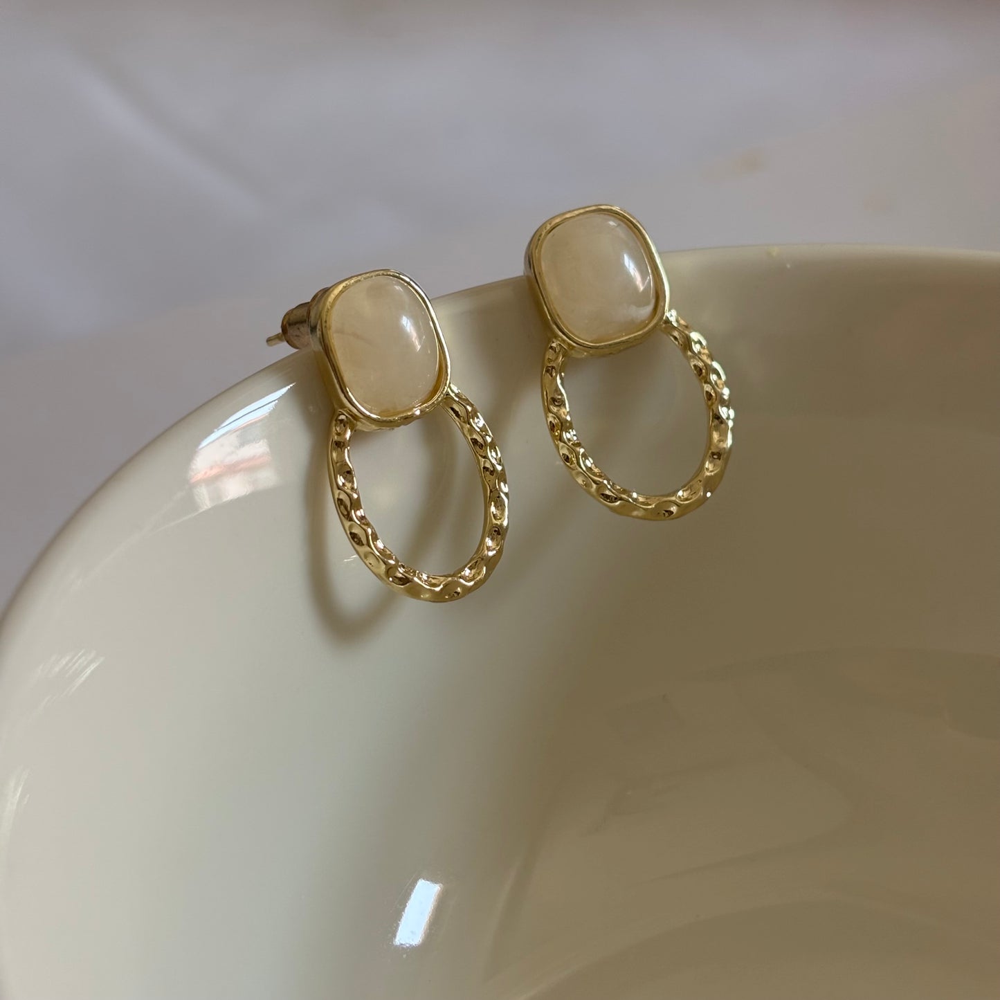 Anti-tarnish Korean statement earrings for women by Gleamora