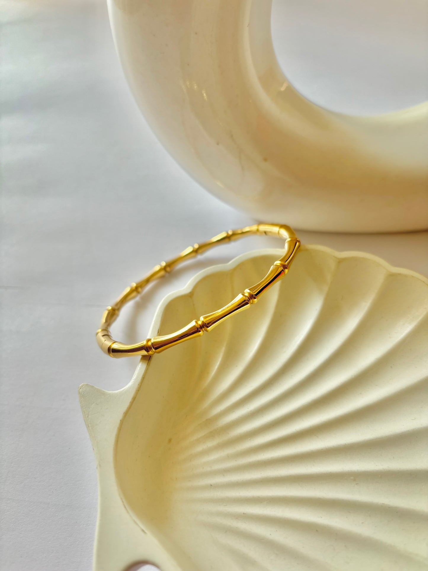 A gold-plated bamboo bracelet jewellery in india