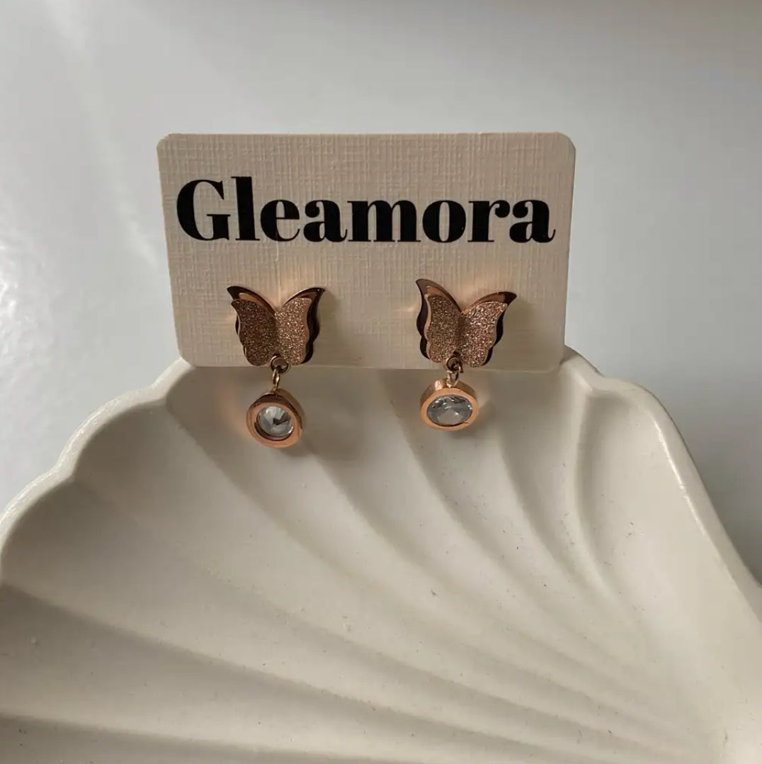 Classy butterfly earrings