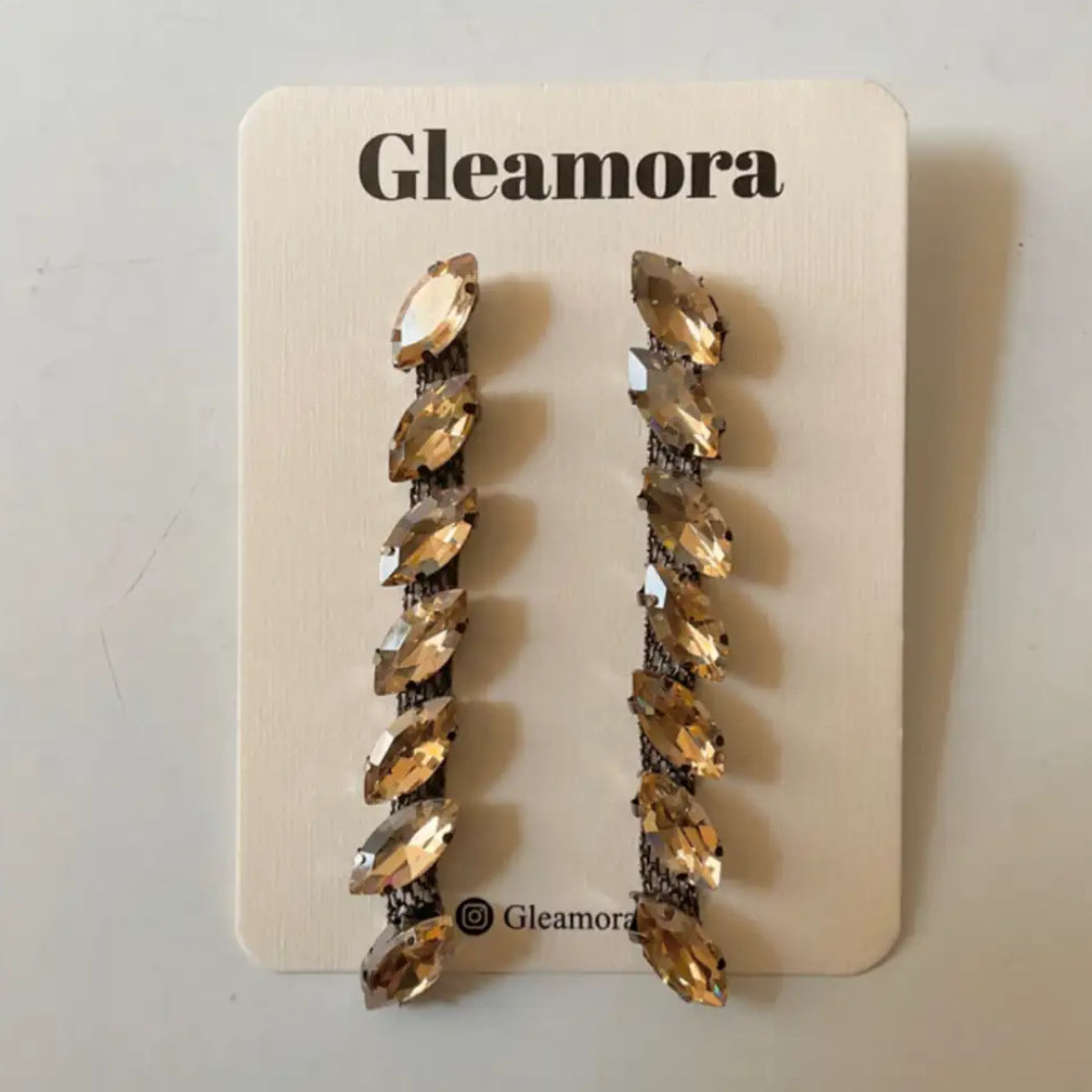 Drop long earrings