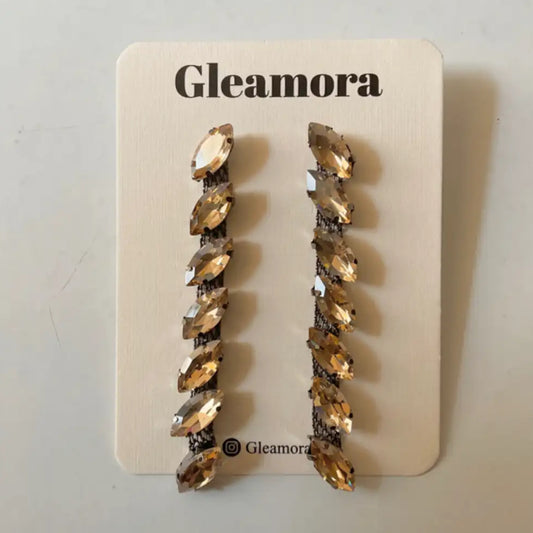 Drop long earrings