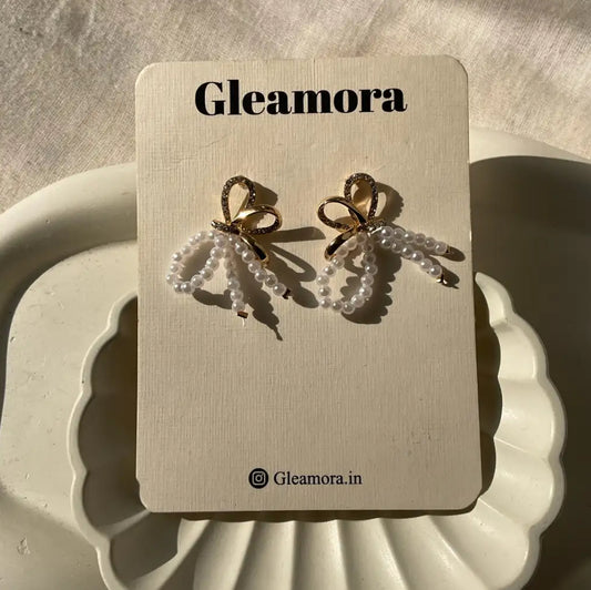 Pearl butterfly earrings