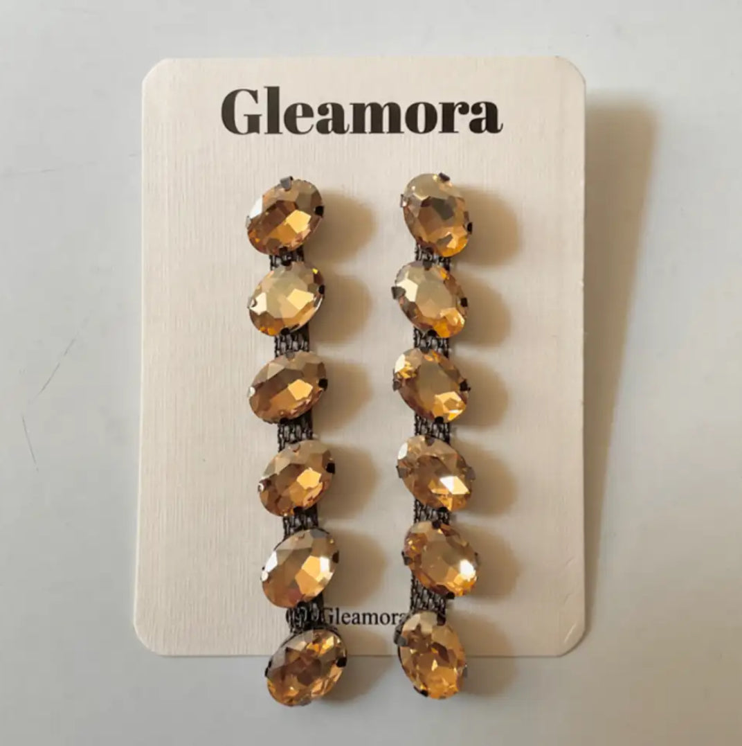 Drop long earrings
