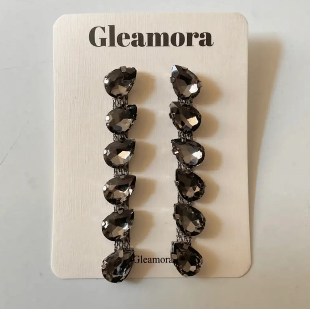 Drop long earrings