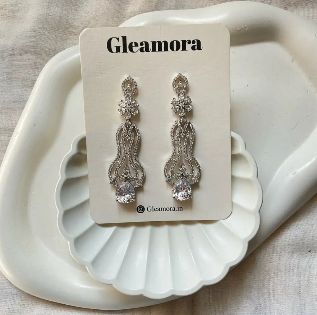 AD stoned earrings