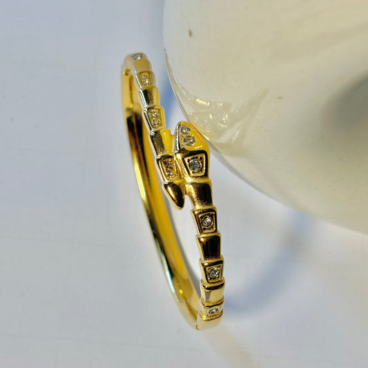 Serpenti snake bracelet gold plated bvlgari inspired in india 